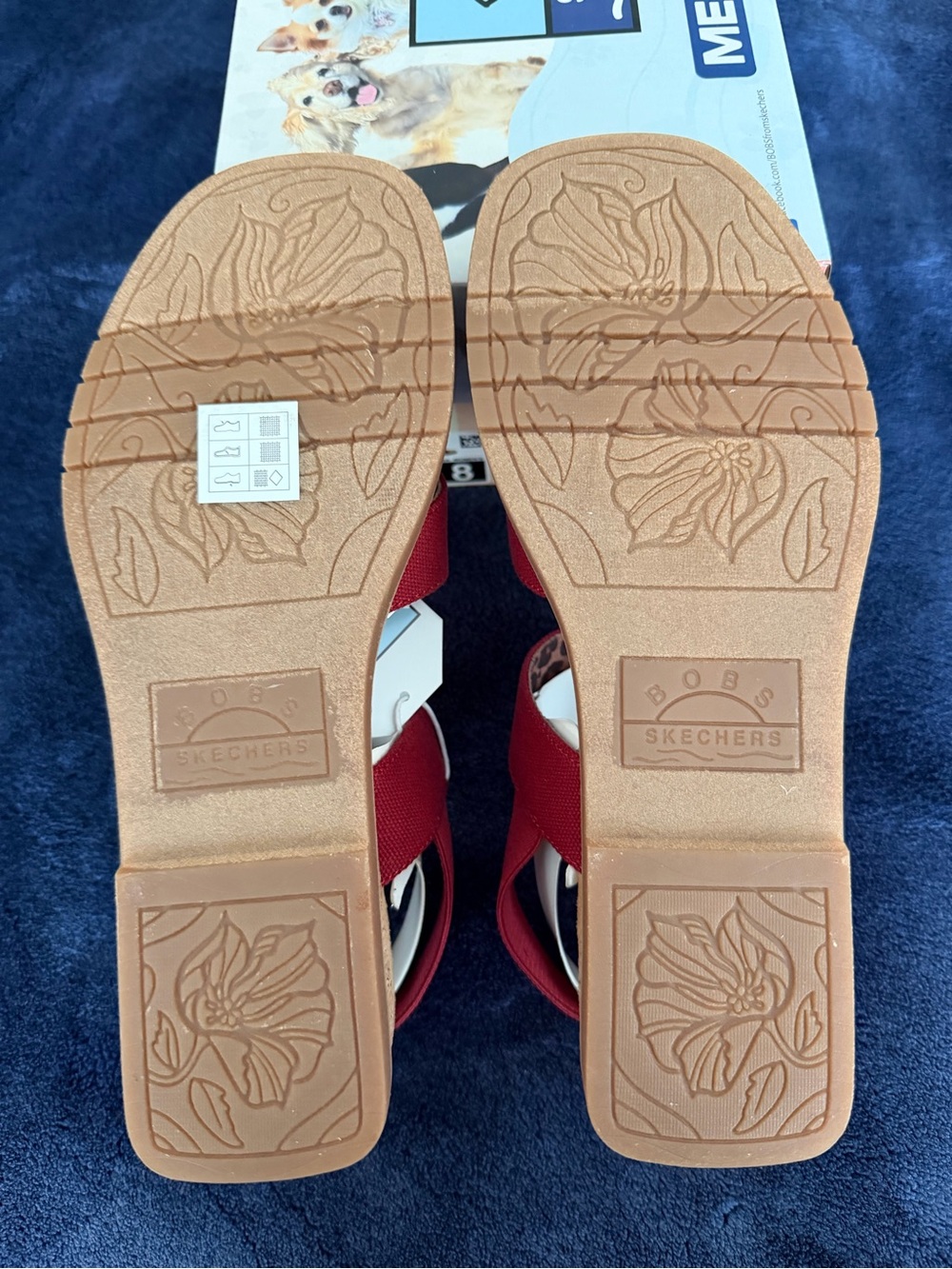 Skechers BOBS Desert Kiss Dream - Coast Walk Red Style #:114227 - Picture 5 of 5